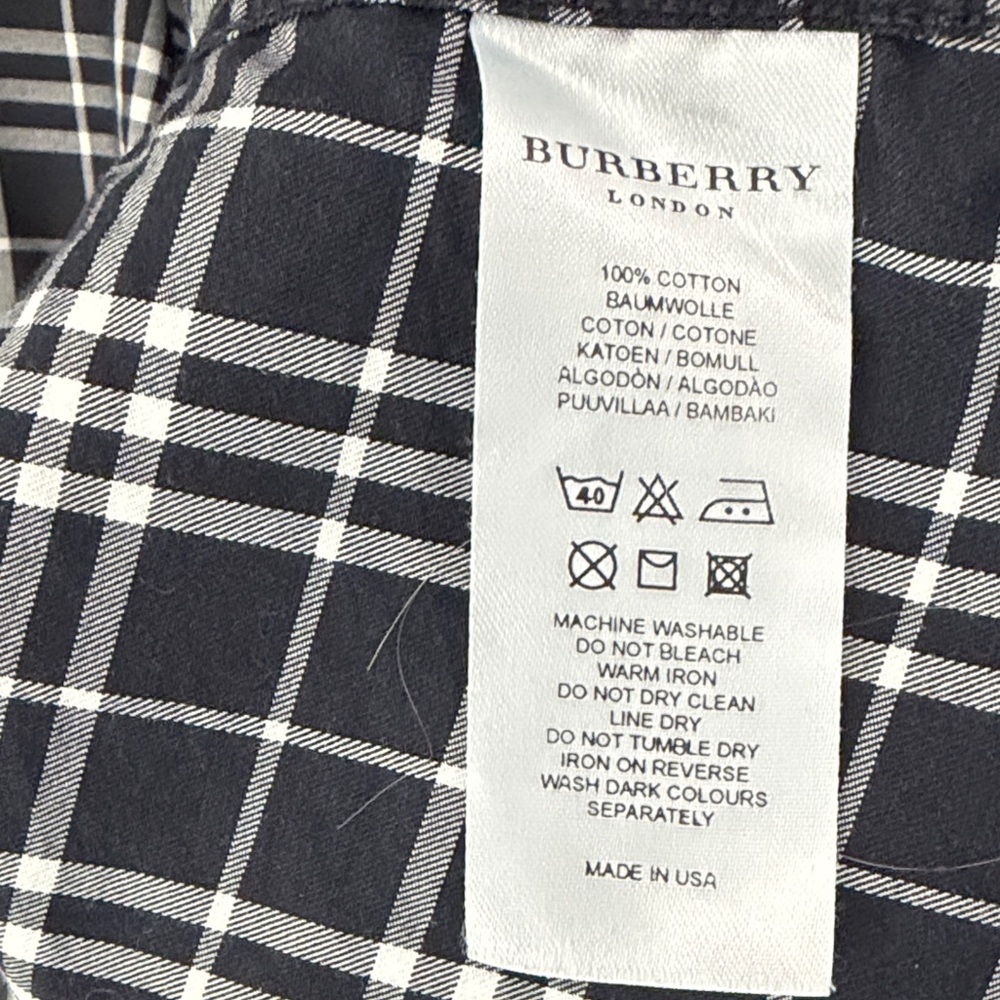 Burberry London Plaid Button Down Shirt | Men’s XXL | Vintage Era | Authentic - Picture 5 of 8